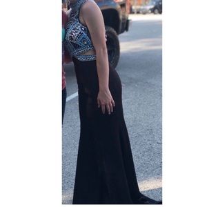 BLACK AND BLUE PROM DRESS💎🖤